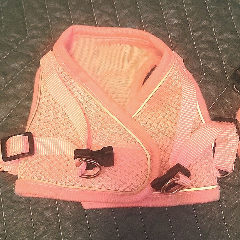 Dog pink harness